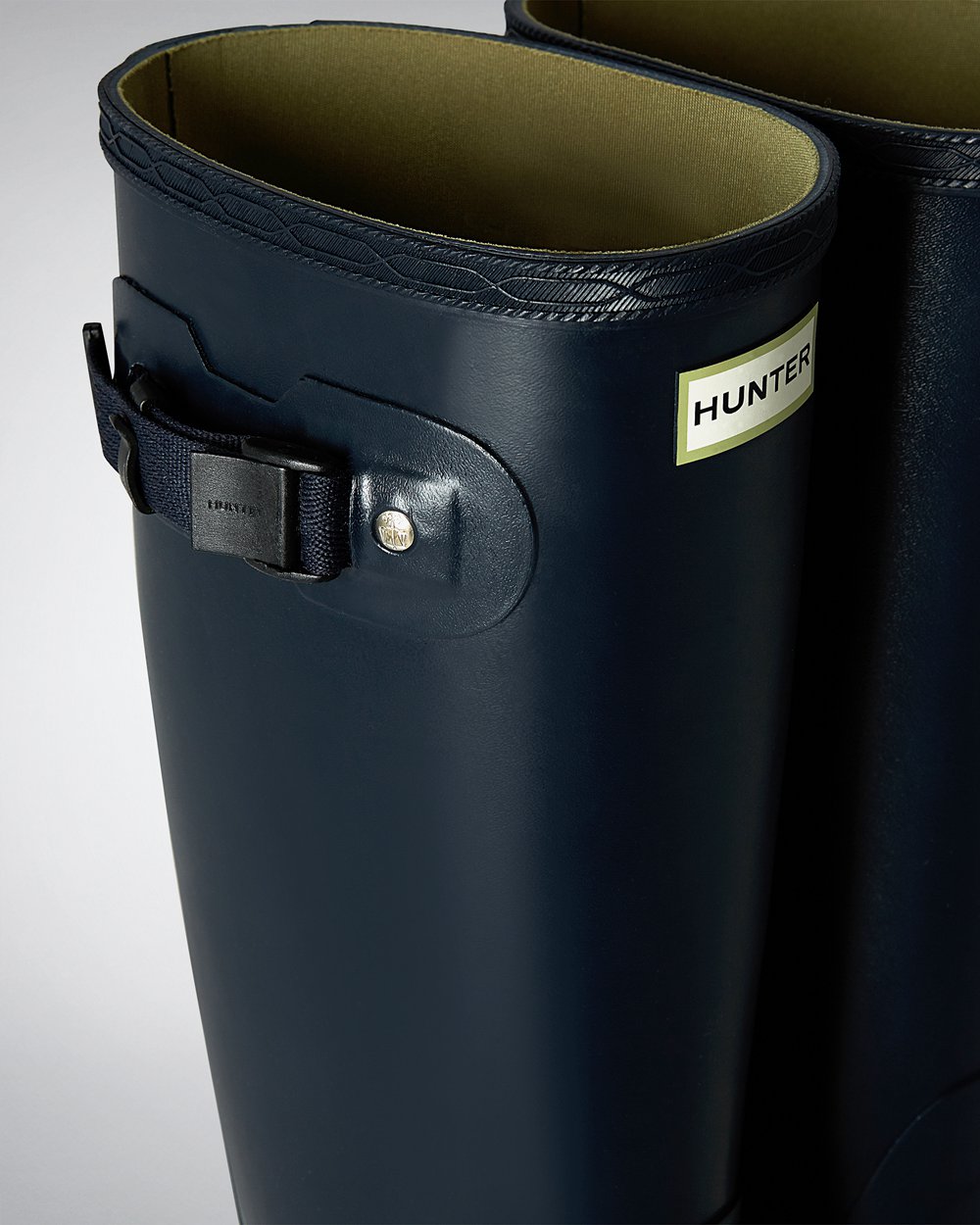 Men Hunter Norris Field | Tall Rain Boots Navy | NZ-84312-IUWR